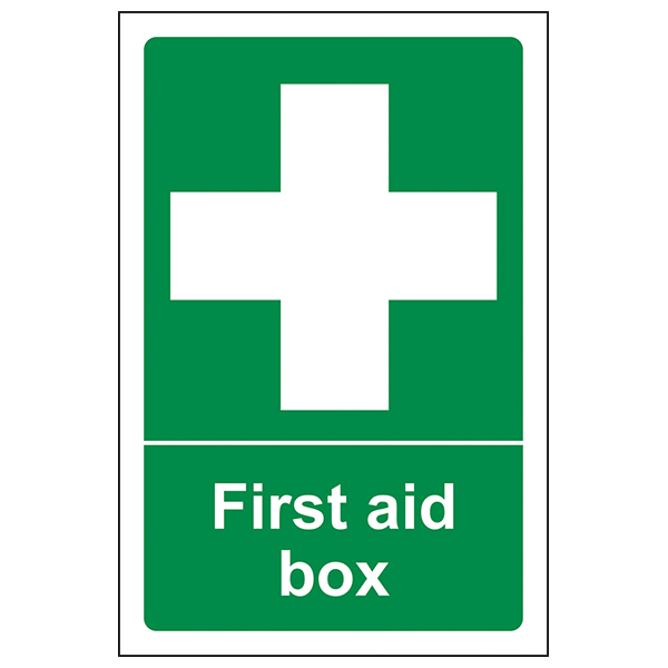 First Aid Box Safety Sign Workplace Emergency Locator