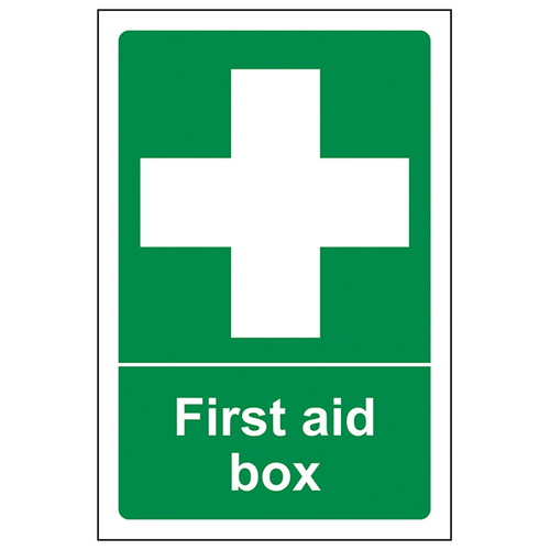 First Aid Box Safety Sign Workplace Emergency Locator