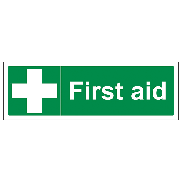 First Aid Landscape Safety Sign Compliant For Schools