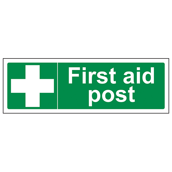First Aid Post Safety Sign Essential Workplace Identifier