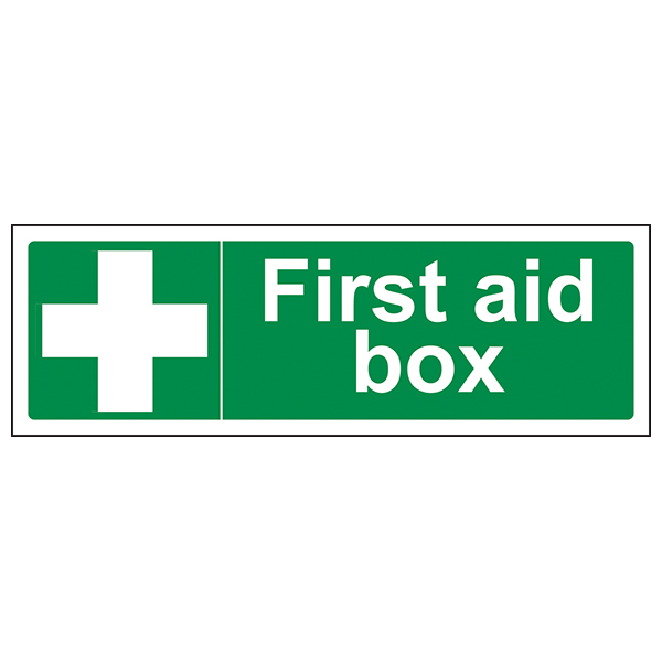 First Aid Box Safety Sign Quick Locate For Workplace
