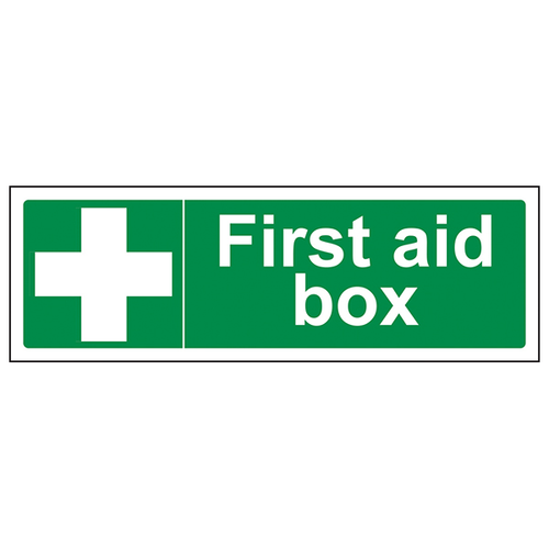 First Aid Box Safety Sign Quick Locate For Workplace
