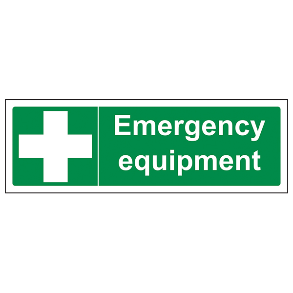 Emergency Equipment Safety Sign High Visibility Workplace