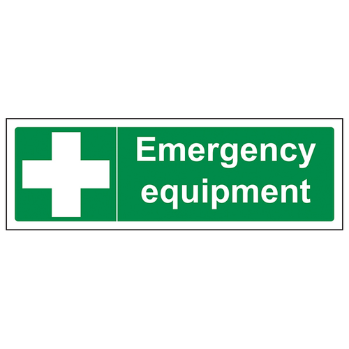 Emergency Equipment Safety Sign High Visibility Workplace