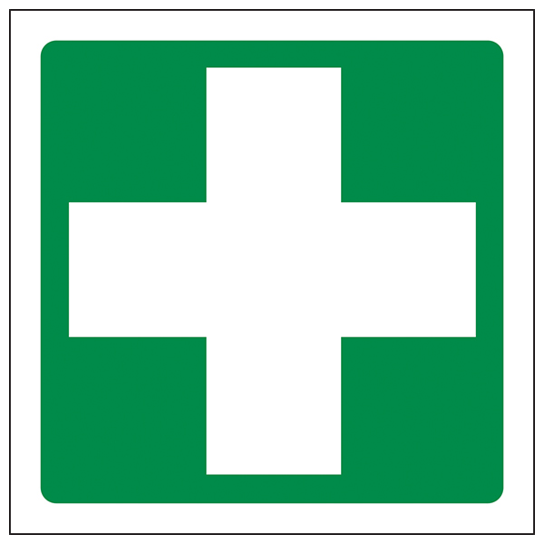 First Aid Symbol Safety Sign High Visibility For Workplace