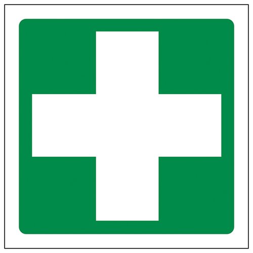 First Aid Symbol Safety Sign High Visibility For Workplace