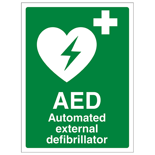 AED Essential Safety Sign Emergency Use For Workplaces