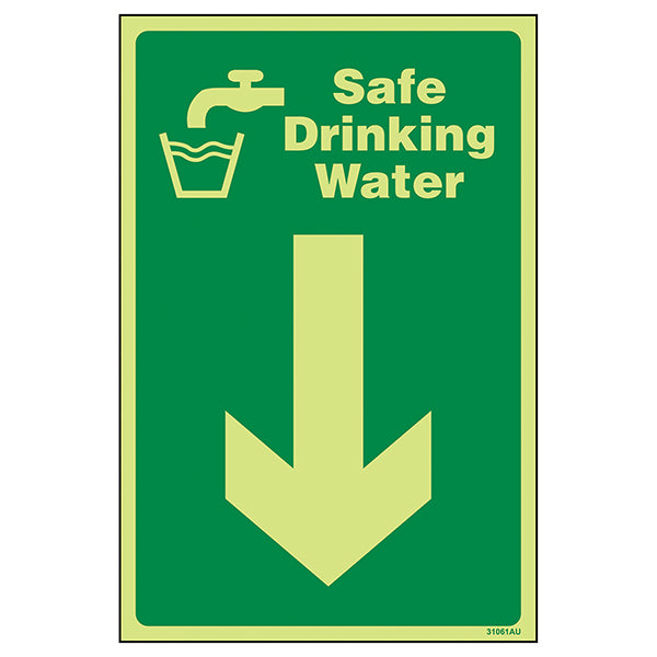 GITD Safe Drinking Water Safety Sign Hotels Visible