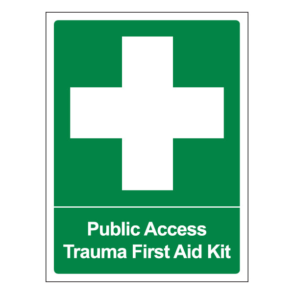 Public Access Trauma Safety Sign Fast Locate For Public