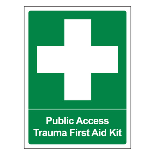 Public Access Trauma Safety Sign Fast Locate For Public