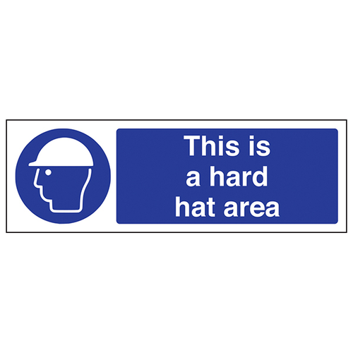 Hard Hat Area Safety Sign Low Clearance Warning For Workers