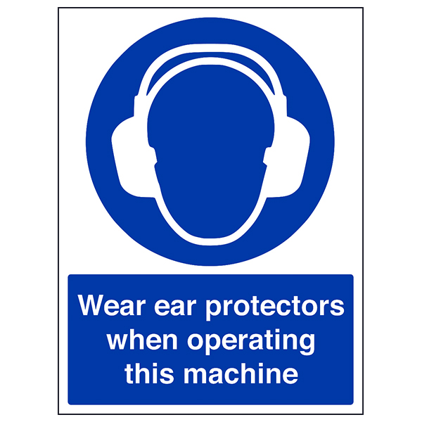 Ear Protection Safety Sign Essential Compliant For Staff