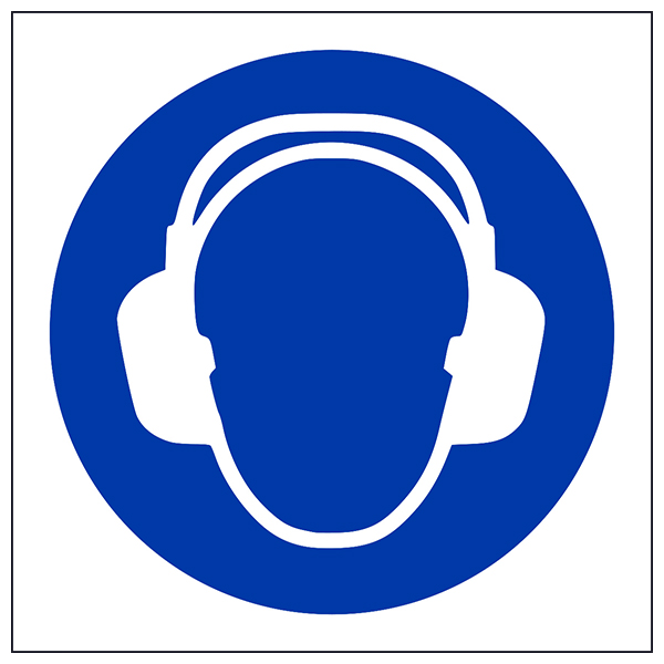 Ear Protection Safety Sign EN ISO 7010 Compliant Workers