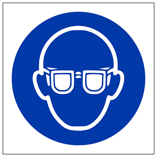 Eye Protection Symbol Safety Sign Workplace Compliant