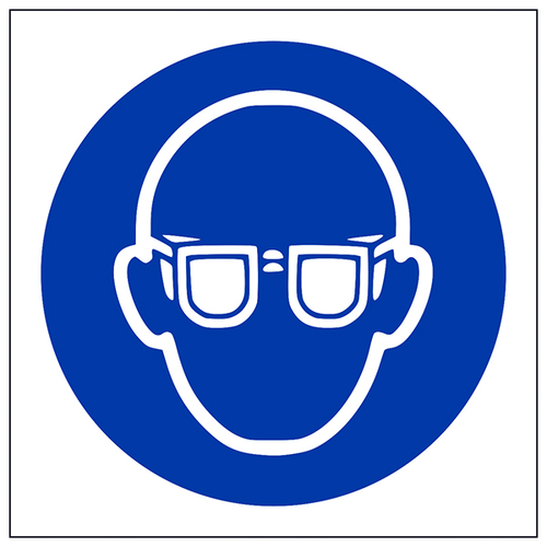 Eye Protection Symbol Safety Sign Workplace Compliant