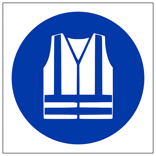 Hi Vis Jacket Symbol Safety Sign For Workplace Safety Staff