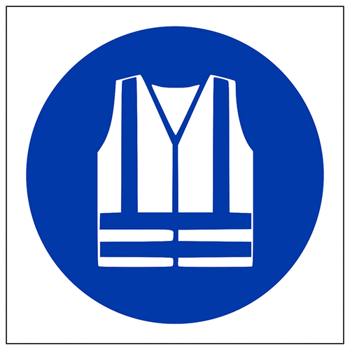 Hi Vis Jacket Symbol Safety Sign For Workplace Safety Staff