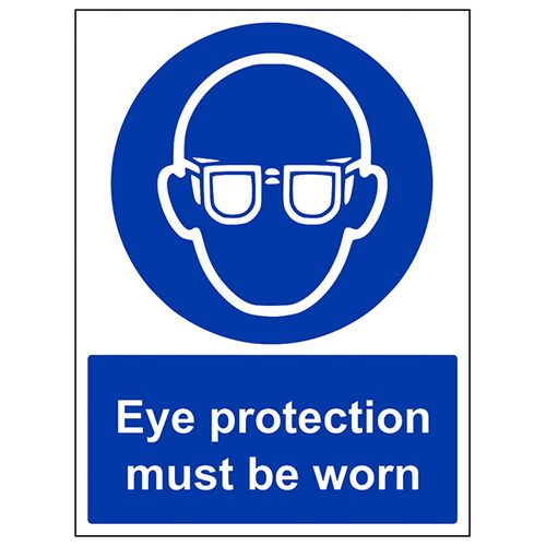 Eye Protection Safety Sign Essential Durable Workplace