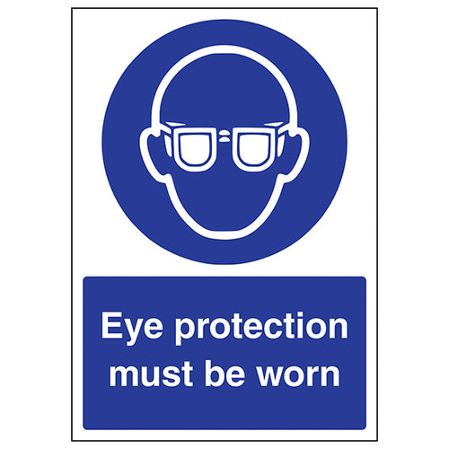 Eye Protection Safety Sign A4 Essential For Workplace Staff