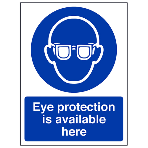 Eye Protection Safety Sign High Visibility For Workplace