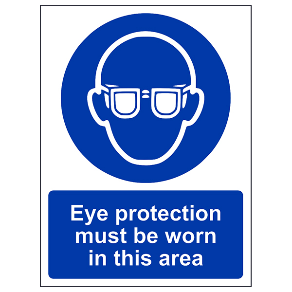 Eye Protection Safety Sign Essential Workplace Compliance