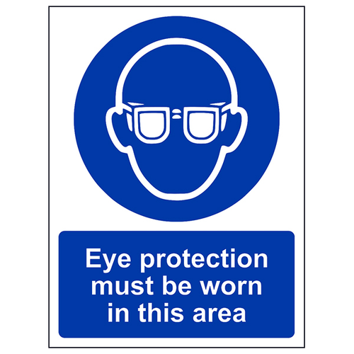 Eye Protection Safety Sign Essential Workplace Compliance