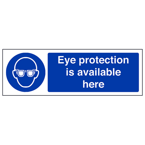Eye Protection Safety Sign EN ISO Compliant For Staff