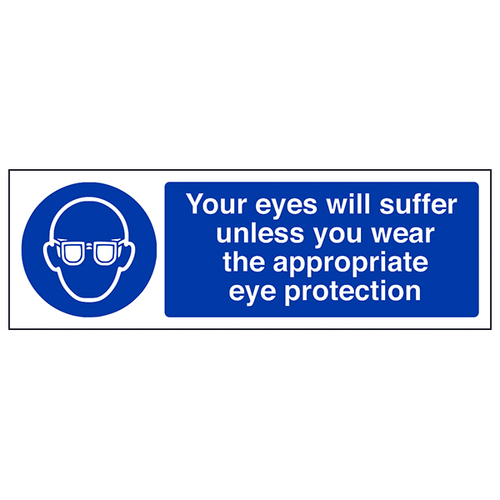 Safety Sign Eye Hazard Warning Essential for Workplace