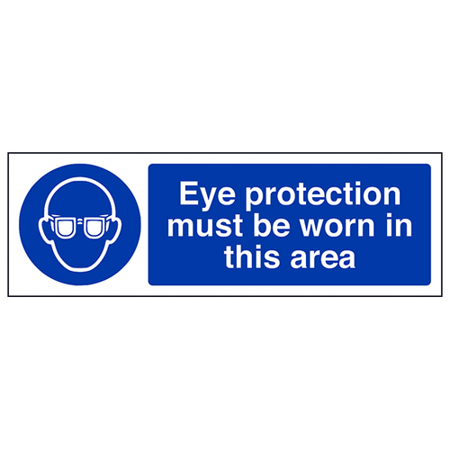 Eye Protection Safety Sign High Visibility Workers Site