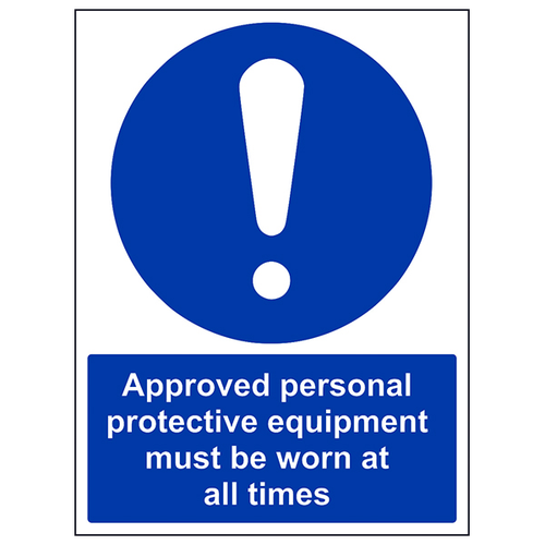 PPE Safety Sign For Staff Protection And Compliance