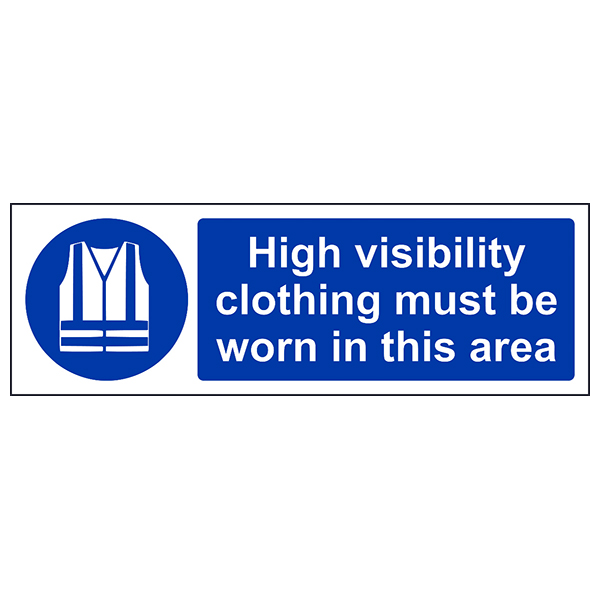 High Visibility Safety Sign For Forklift Area Workers