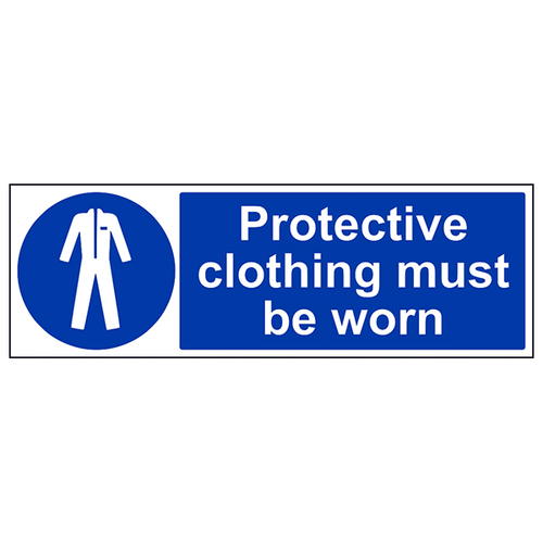 Protective Clothing Safety Sign EN ISO 7010 Compliant Staff