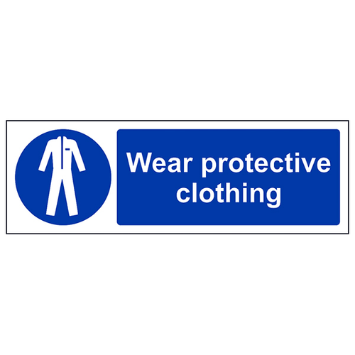 Protective Clothing Safety Sign Essential For Workers