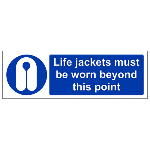 Life Jacket Safety Sign EN ISO 7010 Durable Workplace