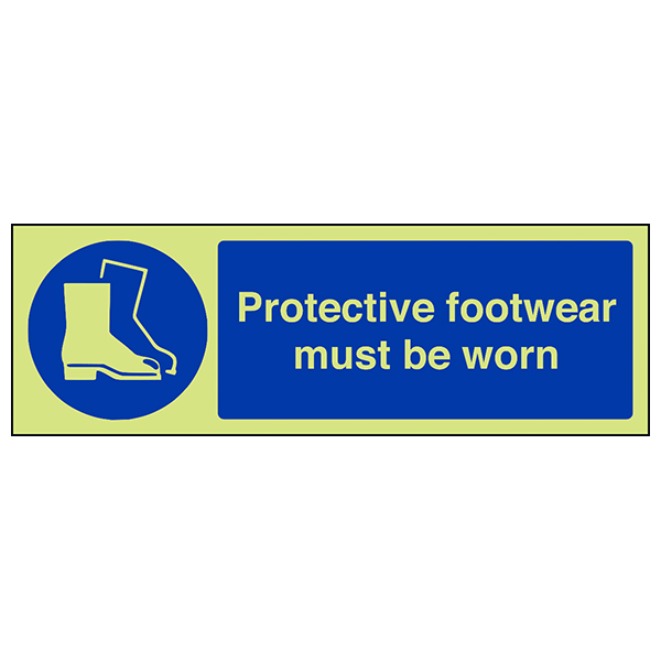 GITD Protective Footwear Safety Sign For Industrial Workers