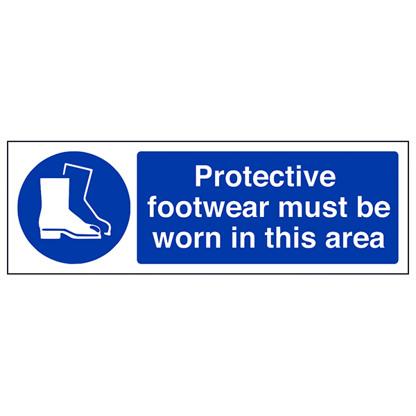 Protective Footwear Safety Sign EN ISO 7010 Essential Staff