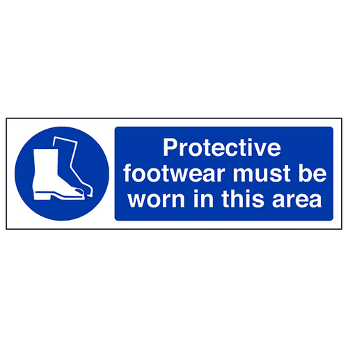 Protective Footwear Safety Sign EN ISO 7010 Essential Staff