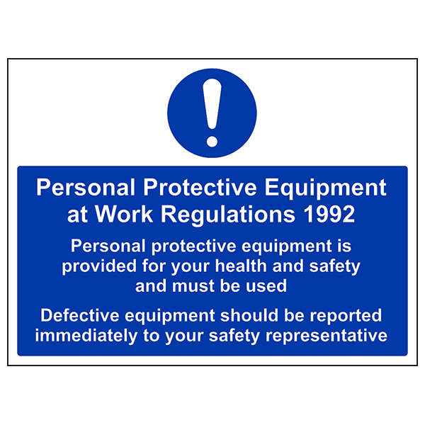 PPE Work Regulations Safety Sign Demolition Site Warning