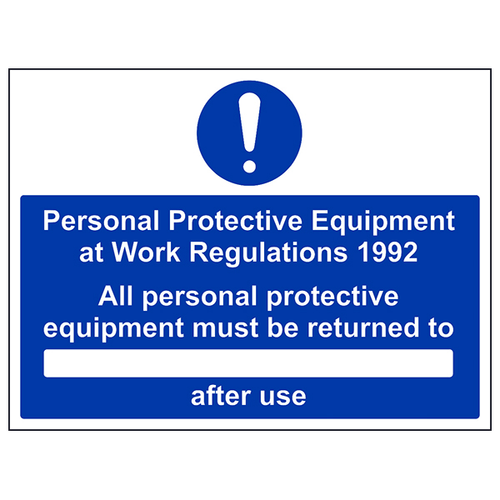 PPE Work Regulations 1992 Safety Sign Demolition Workers