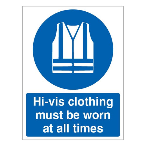 H Vis Clothing Safety Sign Essential For Staff Safety