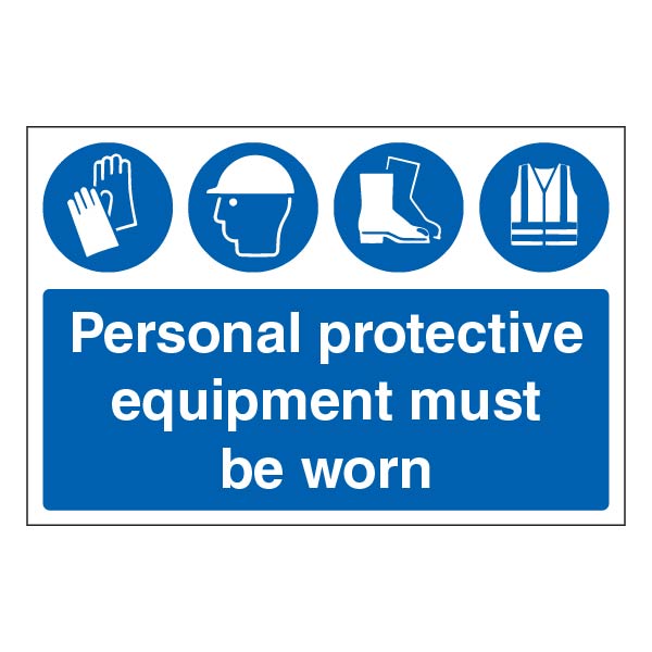 PPE Must Be Worn Safety Sign Essential High Visibility Staff