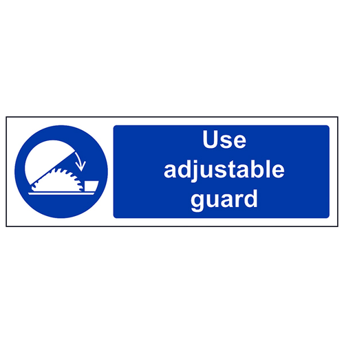 Adjustable Guard Safety Sign Prevents Injury For Landscapers