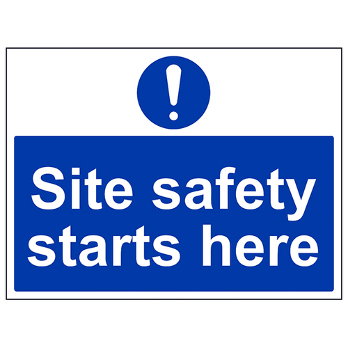 Site Safety Safety Sign Compliant Durable For Worksites