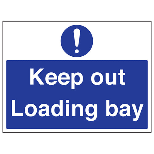 Loading Bay Keep Out Safety Sign Compliant For Workplace