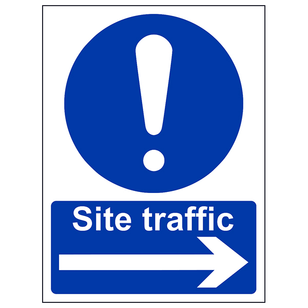 Traffic Arrow Right Safety Sign Durable Compliant UK