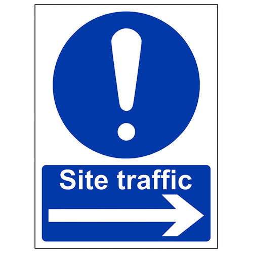 Traffic Arrow Right Safety Sign Durable Compliant UK