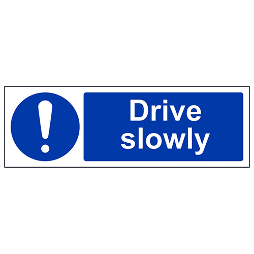 Drive Slowly Forklift Safety Sign Essential UK Compliance
