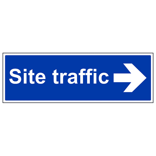 Site Traffic Arrow Right Safety Sign Compliant For Sites