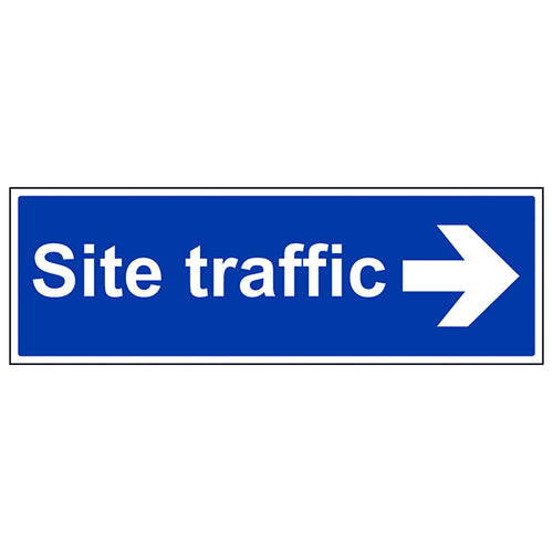 Site Traffic Arrow Right Safety Sign Compliant For Sites