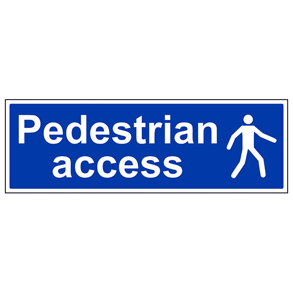 Pedestrian Access Safety Sign Designated Route Worksite